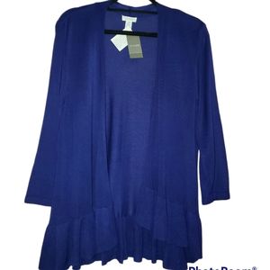 Chicos phoebe flounce cardigan